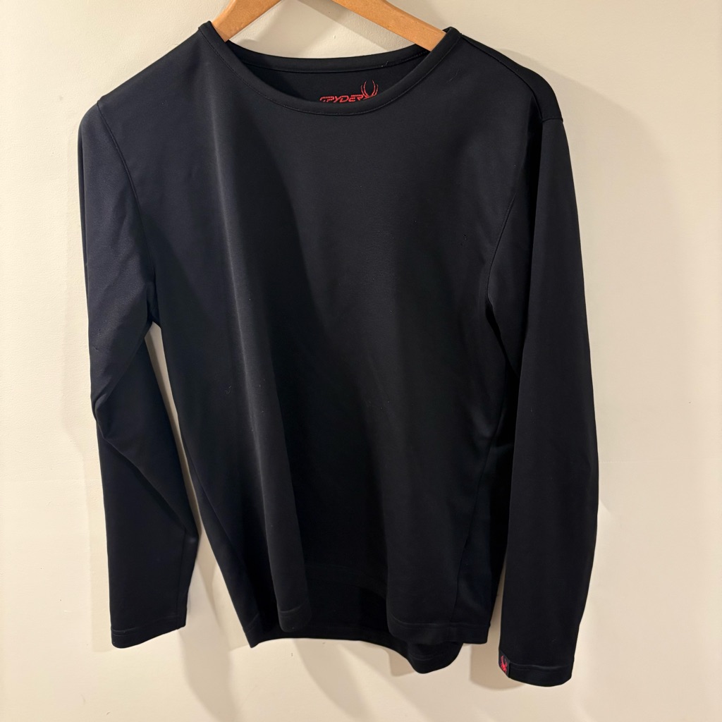 2/$20 Spyder Black Long Sleeve Tee